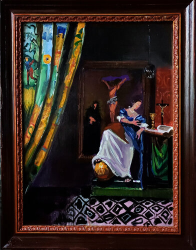 After Vermeer von Shelton Walsmith, Malerei kaufen auf Singulart