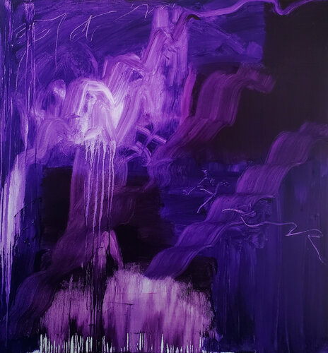 It's 9 a.m. Here van Shelton Walsmith, Schilderij te koop op Singulart