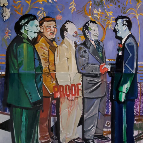 When the Fellas were still Tight: Once upon a Time in Canarsie de Shelton Walsmith, Pintura a la venta en Singulart