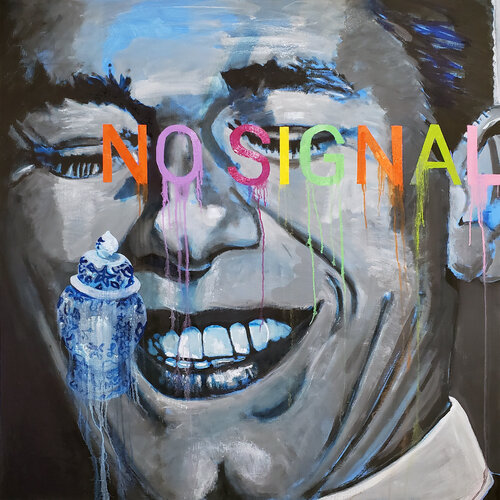 Laughing in Church; Funeary Painting von Shelton Walsmith, Malerei kaufen auf Singulart