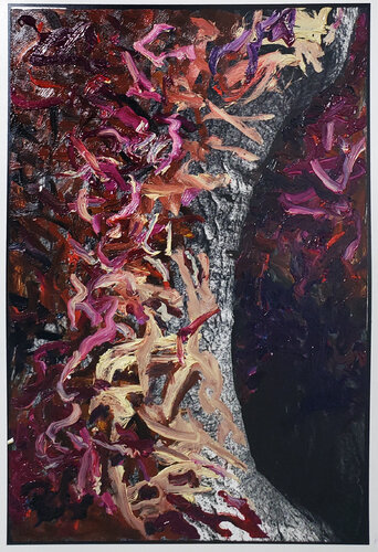 Crimson Climber by Shelton Walsmith, Work on Paper for Sale on Singulart