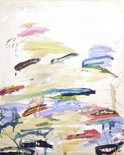 Scaling Five Peak Wisdom Mountain di Shelton Walsmith, Pittura in vendita su Singulart
