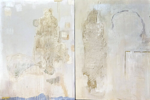 Alone Together Diptych Shelton Walsmith