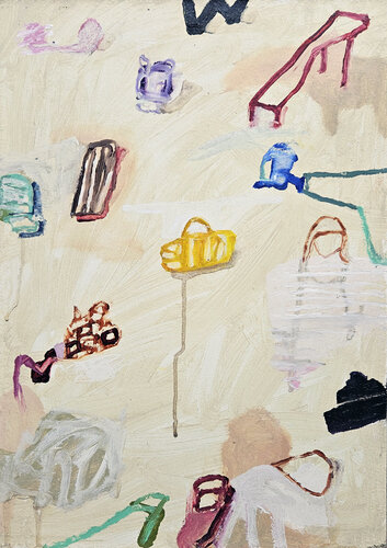 La Bolsa Dorada by Shelton Walsmith, 회화 for Sale on Singulart