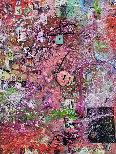 Pink Punkuation von Shelton Walsmith, Werk auf Papier kaufen auf Singulart