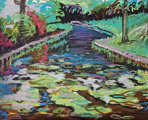 Maplewood Duck Pond van Shelton Walsmith, Tekening te koop op Singulart