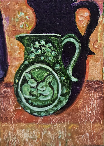 Menagerie Glass + Brass; Bunny Vase van Shelton Walsmith, Schilderij te koop op Singulart