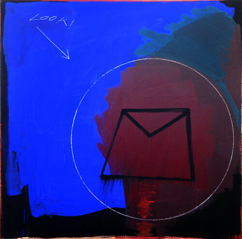 Look! It's a Letter From Hell! by Shelton Walsmith, 회화 for Sale on Singulart