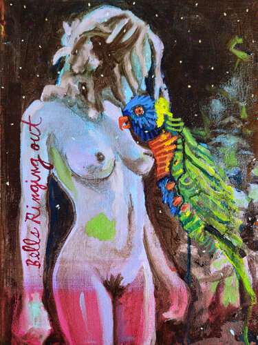 Go Figure; Birds + Words; Bells Ringing  Out von Shelton Walsmith, Malerei kaufen auf Singulart