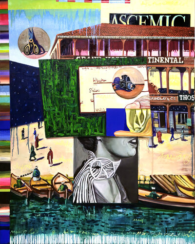 i don't want no blood on my lawn, just a flower i can help along di Shelton Walsmith, Pittura in vendita su Singulart