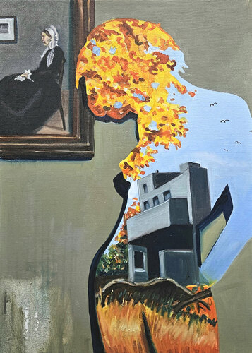 Whistler's Hot Sister; April par Shelton Walsmith, Peinture en vente sur Singulart