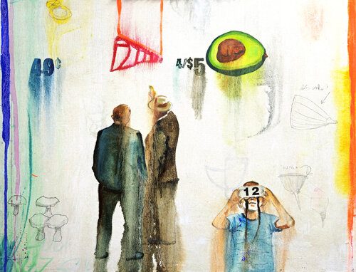 Future Hiding from Itself di Shelton Walsmith, Pittura in vendita su Singulart