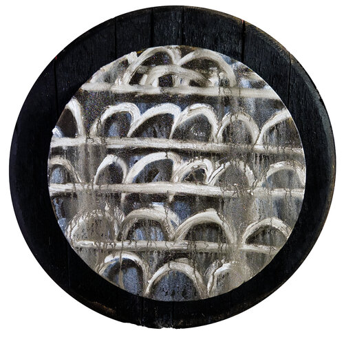 Filigree Pedigree Third Degree tondo von Shelton Walsmith, Malerei kaufen auf Singulart