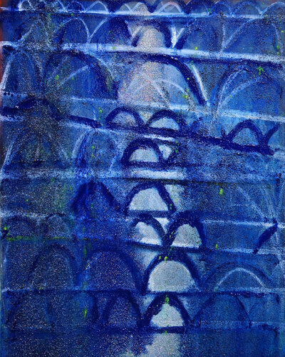Ghost in Blue Catacombs de Shelton Walsmith, Obra en papel a la venta en Singulart