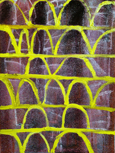 Ghosts in Golden Catacombs von Shelton Walsmith, Werk auf Papier kaufen auf Singulart