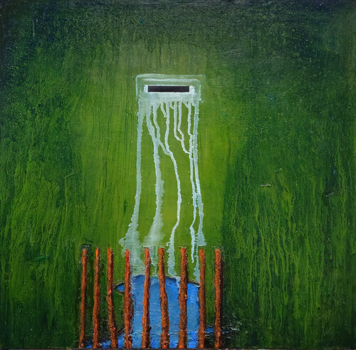 Electricity Comes from Other Planets de Shelton Walsmith, Pintura a la venta en Singulart