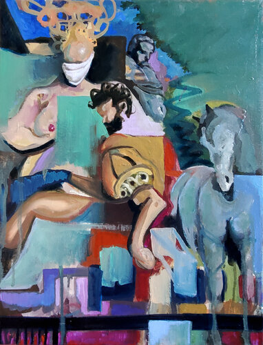 Venus + Mars van Shelton Walsmith, Schilderij te koop op Singulart