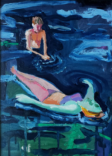 Bathers: Asa + Sybilla van Shelton Walsmith, Schilderij te koop op Singulart