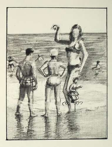 Bathers Marionette von Shelton Walsmith, Zeichnungen kaufen auf Singulart