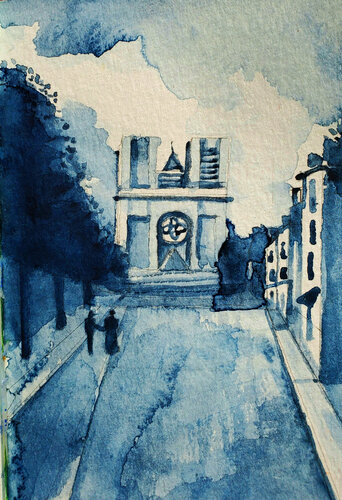 rue du Reims by Shelton Walsmith, Work on Paper for Sale on Singulart