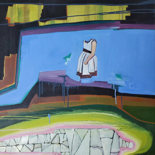 She Opts out of Killing Kurtz and Wades Downstream von Shelton Walsmith, Malerei kaufen auf Singulart