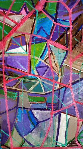 C0nfl!iCt!ng R3p0rt$ von Shelton Walsmith, Malerei kaufen auf Singulart