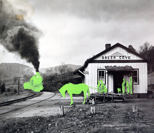 Minimal Intervention Green Cove von Shelton Walsmith, Werk auf Papier kaufen auf Singulart