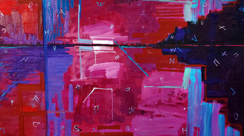 Rose' Oasis V.2 di Shelton Walsmith, Pittura in vendita su Singulart