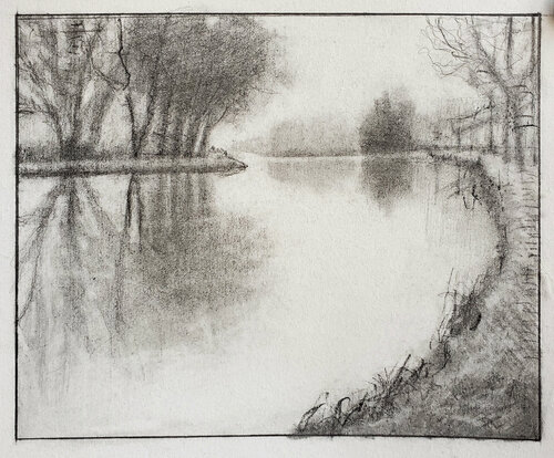 landscape sketch Shelton Walsmith
