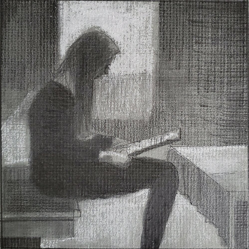 Quiet Reader by Shelton Walsmith, 소묘 for Sale on Singulart
