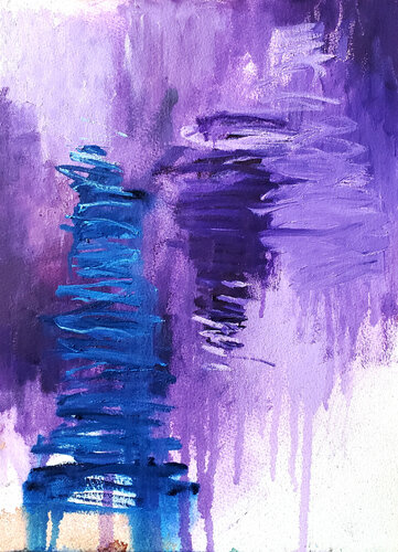 Violet Resolution by Shelton Walsmith, Drawing for Sale on Singulart