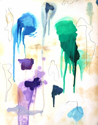 Nebulae (Cheek to cheek) by Shelton Walsmith, Work on Paper for Sale on Singulart