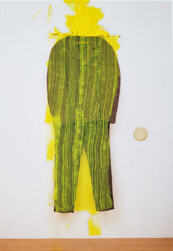 Minimal Intervention; Yellow Jacket Movement von Shelton Walsmith, Werk auf Papier kaufen auf Singulart
