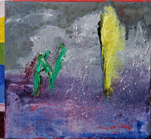 Bleedin' Bleeder v.2: no fly zone van Shelton Walsmith, Schilderij te koop op Singulart