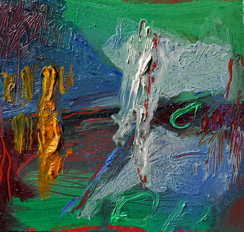 Bleedin' Bleeder v.3: machines in the ghost van Shelton Walsmith, Schilderij te koop op Singulart