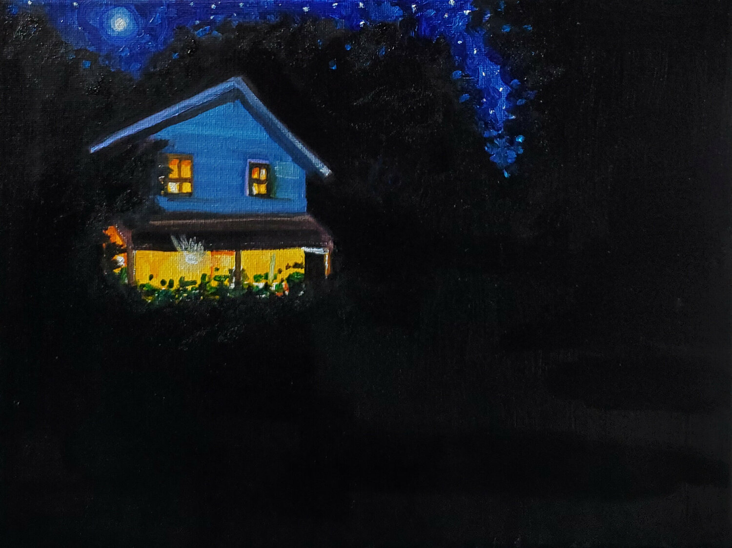 Evening Late August Upstate New York (Sold) Shelton Walsmith Originalgemälde zu verkaufen
