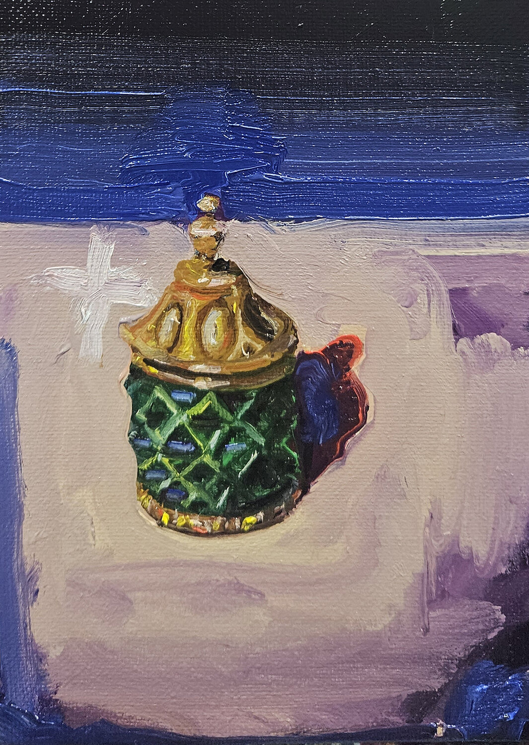 Menagerie Glass + Brass;New Hope Lantern Shelton Walsmith Originalgemälde zu verkaufen
