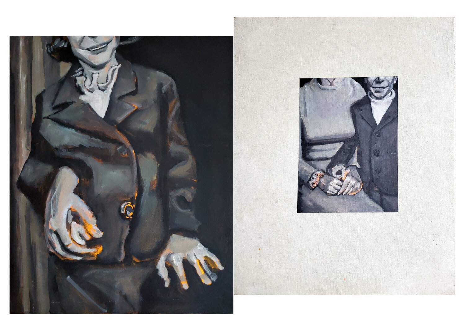 We were Undone diptych Shelton Walsmith