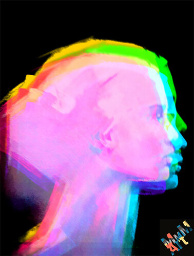 Woman Flash Face de Manuella Muerner Marioni, Digital a la venta en Singulart