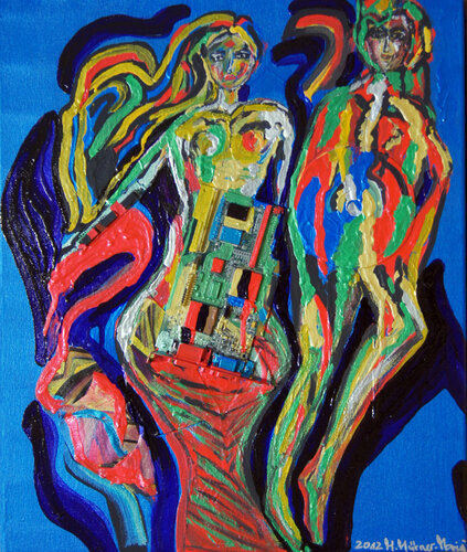 Fashion Show par Manuella Muerner Marioni, Peinture en vente sur Singulart