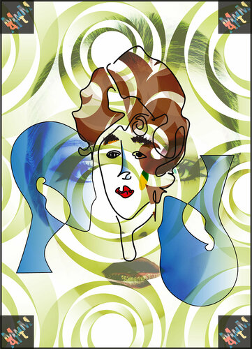 Frauenkopf di Manuella Muerner Marioni, Digitale in vendita su Singulart