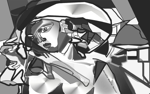 Hommage Tamara Lempicka di Manuella Muerner Marioni, Digitale in vendita su Singulart