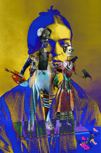 Frida Kahlo by Manuella Muerner Marioni van Manuella Muerner Marioni, Digitaal te koop op Singulart