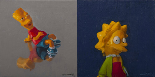 Bart & Lisa de Juan Manuel Alvarez Cebrián, Pintura a la venta en Singulart