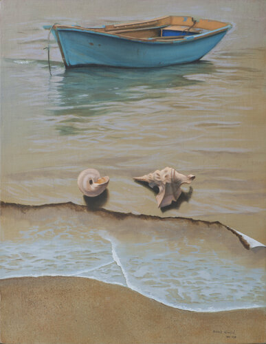 La barca azul von Juan Manuel Alvarez Cebrián, Malerei kaufen auf Singulart