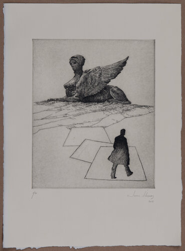 Esfinge II (aguafuerte de linea) by Juan Manuel Alvarez Cebrián, Work on Paper for Sale on Singulart