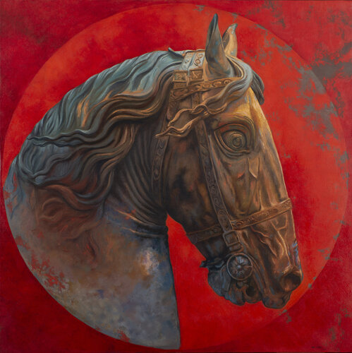 Cabeza de caballo von Juan Manuel Alvarez Cebrián, Malerei kaufen auf Singulart