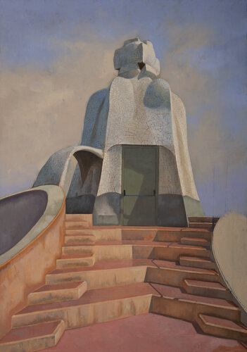 Pedrera I. (caseta). van Juan Manuel Alvarez Cebrián, Schilderij te koop op Singulart