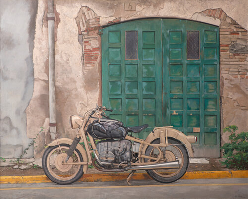 La moto de Juan Manuel Alvarez Cebrián, Pintura a la venta en Singulart
