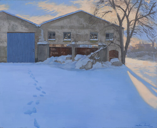 Nevada en las naves van Juan Manuel Alvarez Cebrián, Schilderij te koop op Singulart